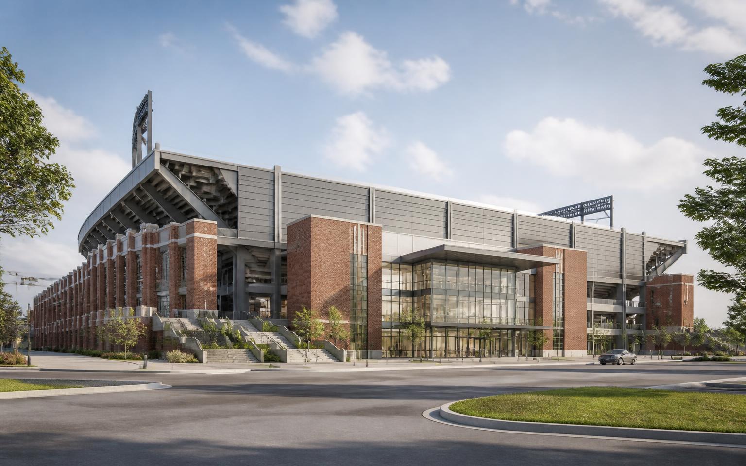 Baylor University — McLane Stadium — restroom accessories, partitions, lockers